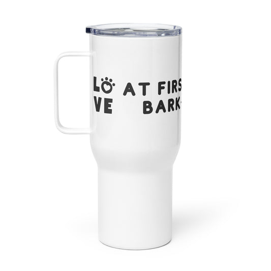 Love At First Bark Travel mug with a handle