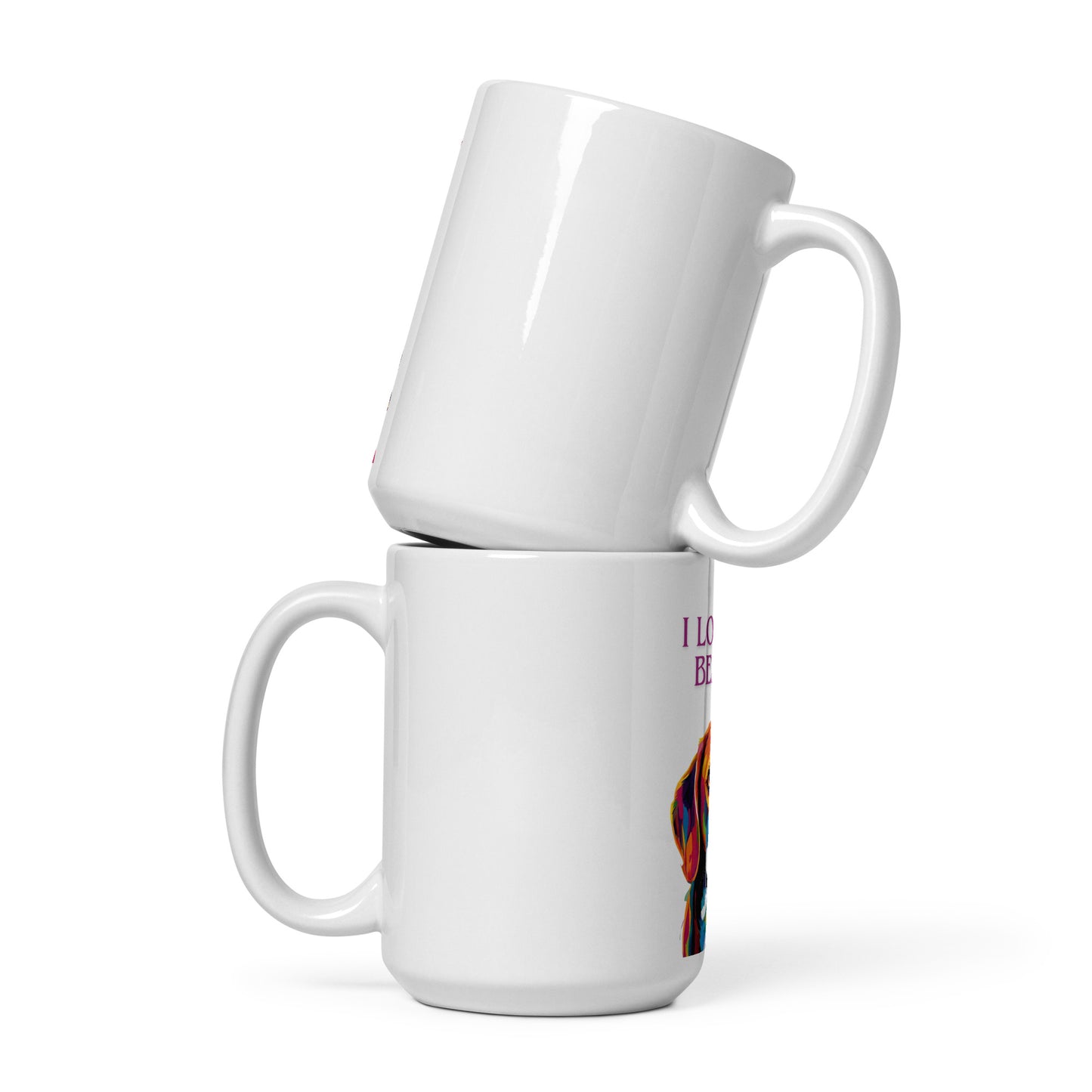 Beagle White glossy mug