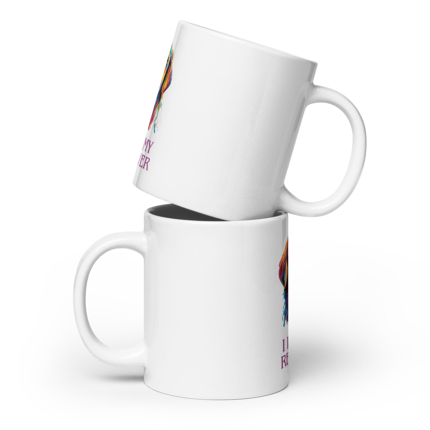 Retriever White glossy mug