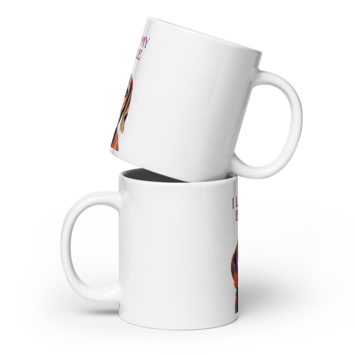 Beagle White glossy mug