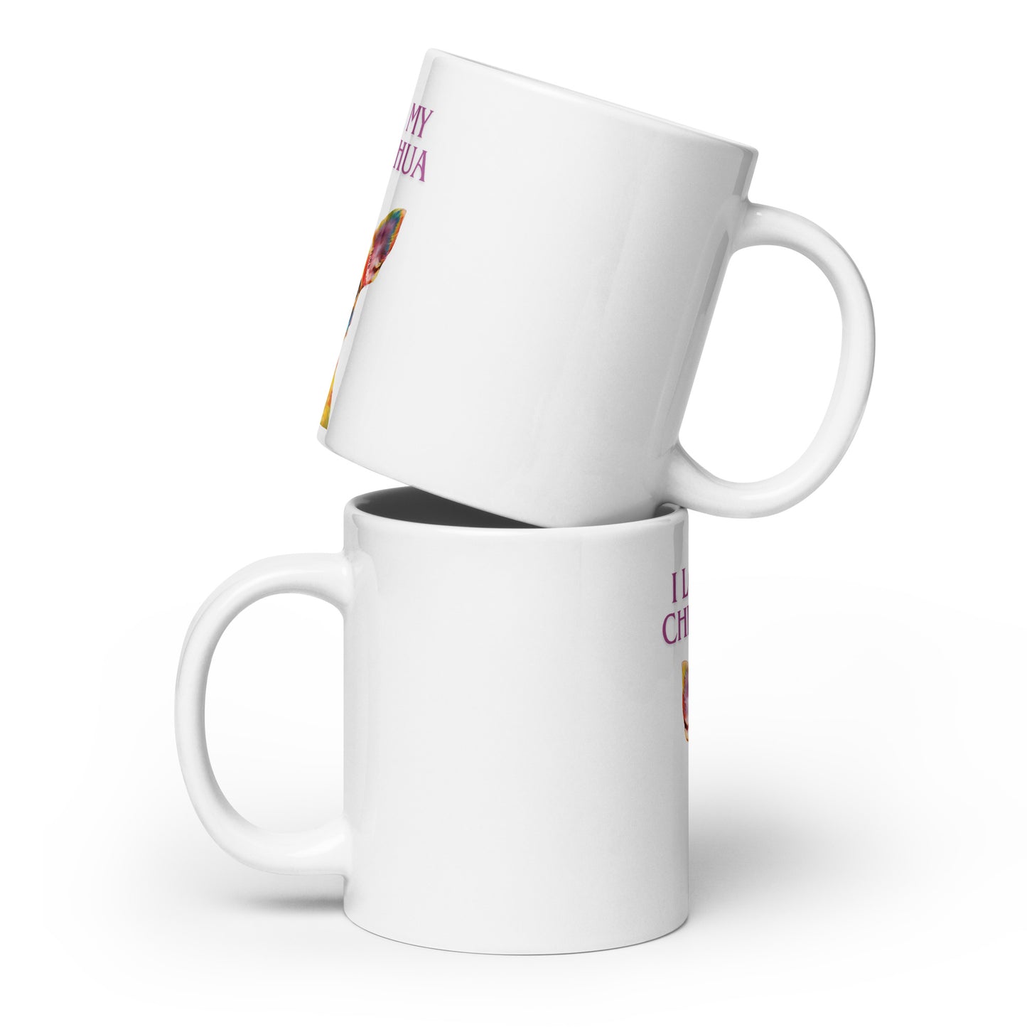 Chihuahua White glossy mug