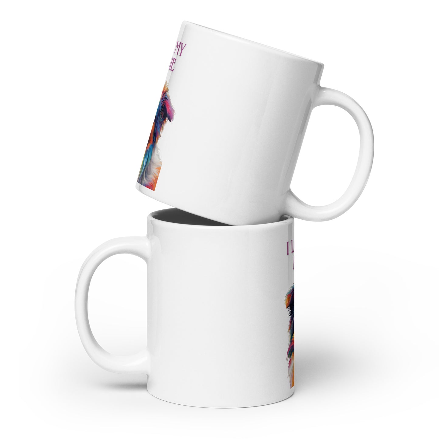 Australian Sheperd White glossy mug